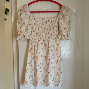 Ghanda Linen Cotton floral Dress WORN ONCE